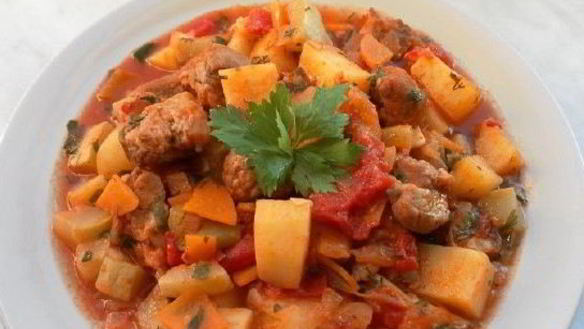 Рецепт Овощного рагу со свининой и кабачками