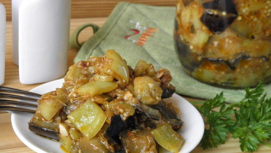 Рецепт рагу из баклажанов на зиму
