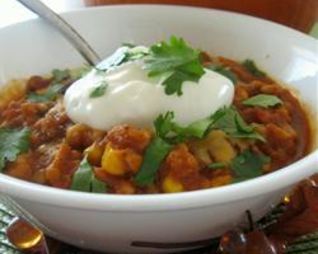 Рагу из фарша индейки и тыквы