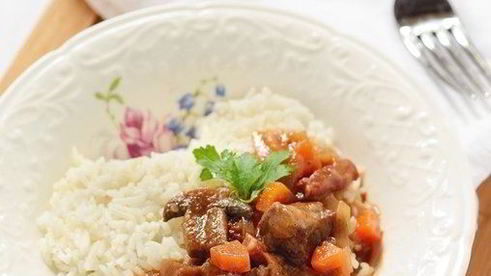 рагу из говядины с грибами