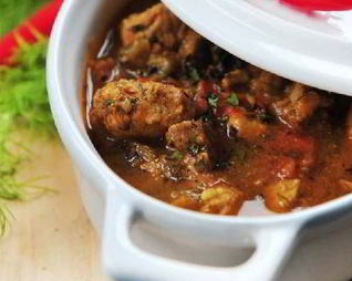 Рагу из козлятины в пиве