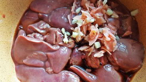 рагу из печенки с овощами