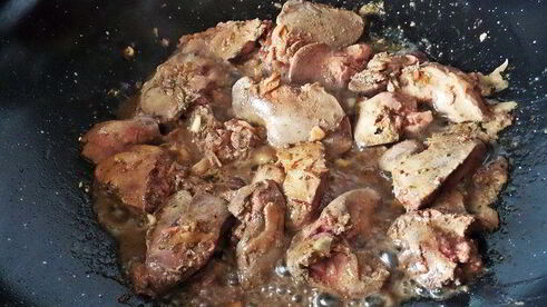 рагу из печенки с овощами