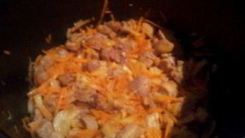 рагу из свинины в мультиварке