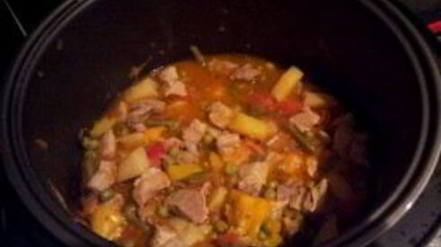 рагу из свинины в мультиварке