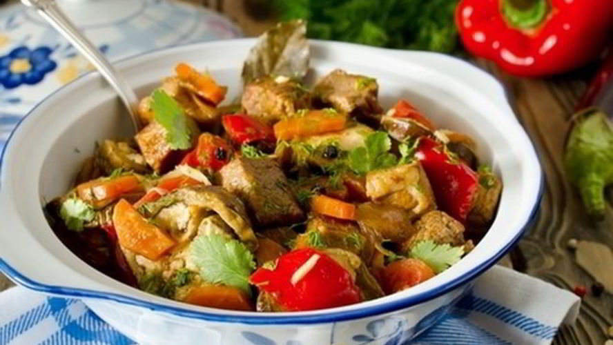Рецепт рагу овощного с мясом