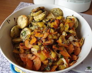 Рагу с баклажанами и картофелем