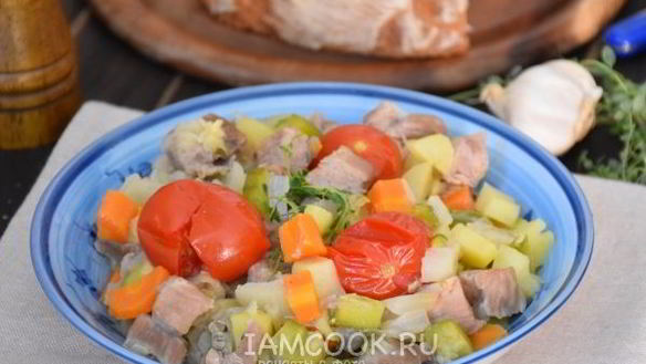 Рецепт Рагу с телятиной по-средиземноморски