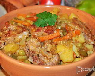 Рагу со свиными ребрышками