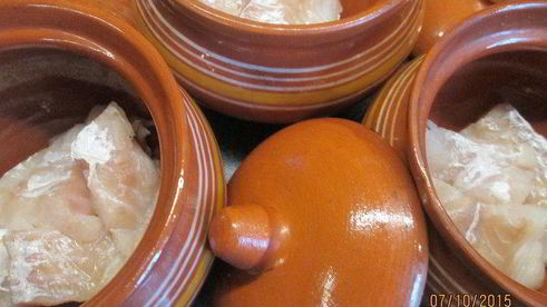 рыбное рагу в горшочках