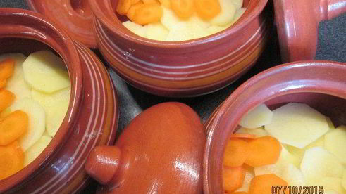 рыбное рагу в горшочках