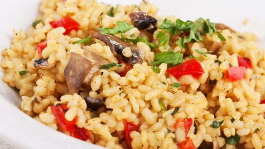 Рецепт грибного ризотто с сыром пармезан