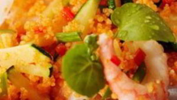 Рецепт Ризотто из кускуса с креветками
