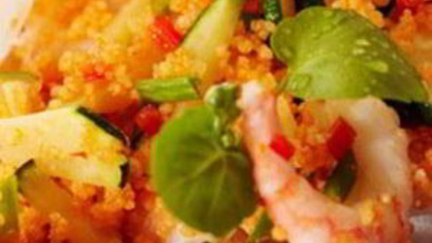 Рецепт ризотто из кускуса с креветками