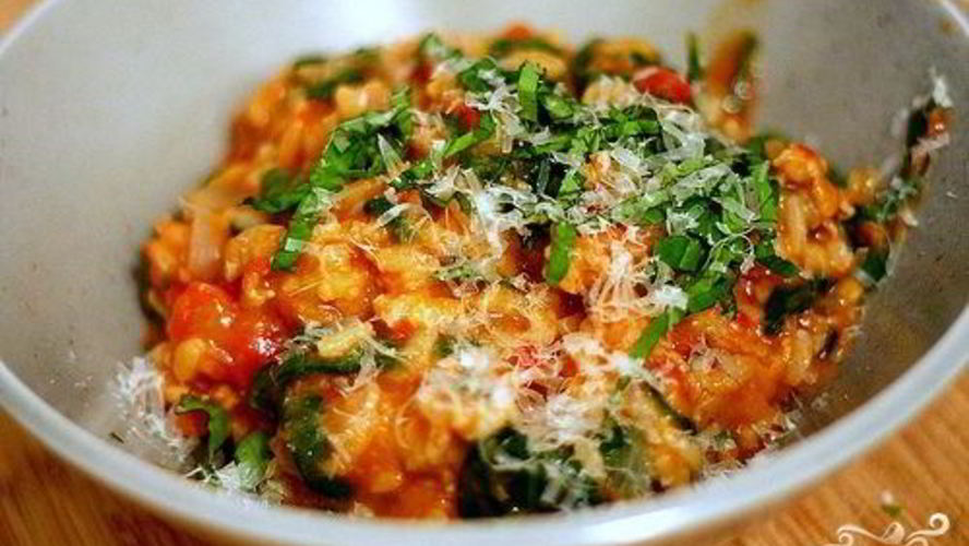 Рецепт ризотто с фаршем