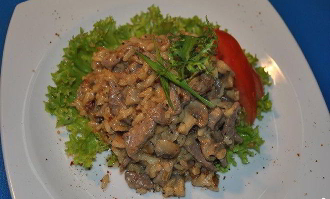 Ризотто с говядиной