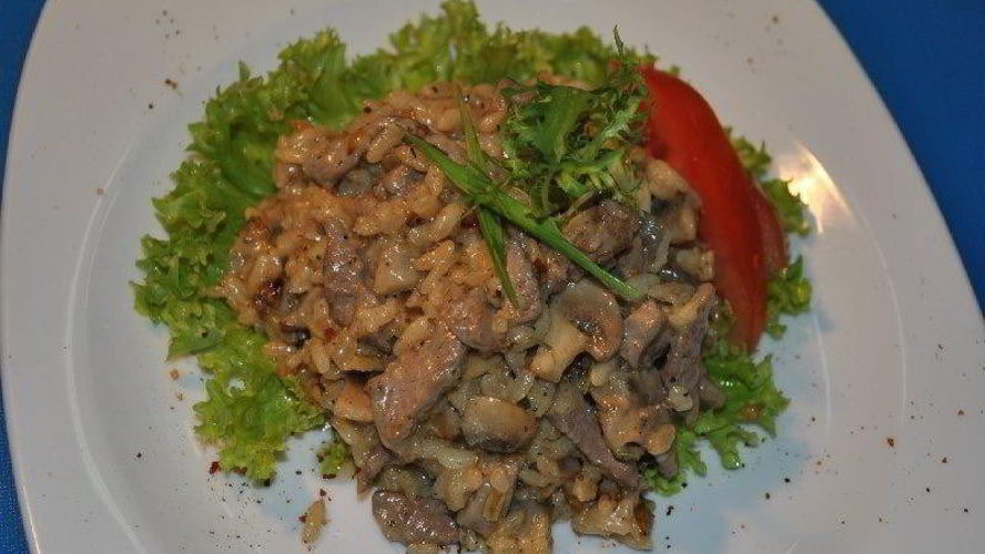 Рецепт ризотто с говядиной