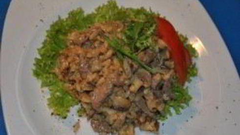 ризотто с говядиной