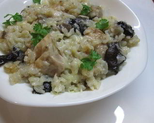 Ризотто с грибами и курицей
