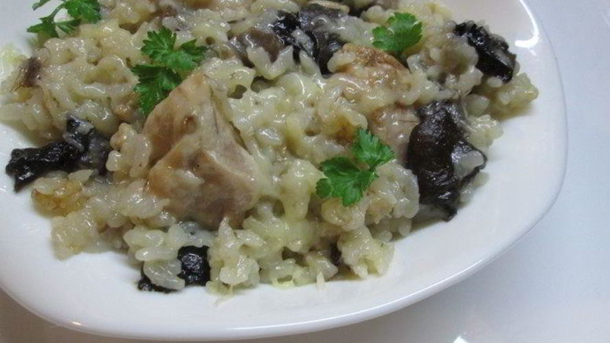 Рецепт ризотто с грибами и курицей