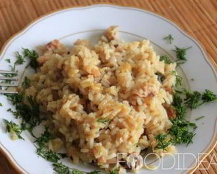 Ризотто с грибами в мультиварке