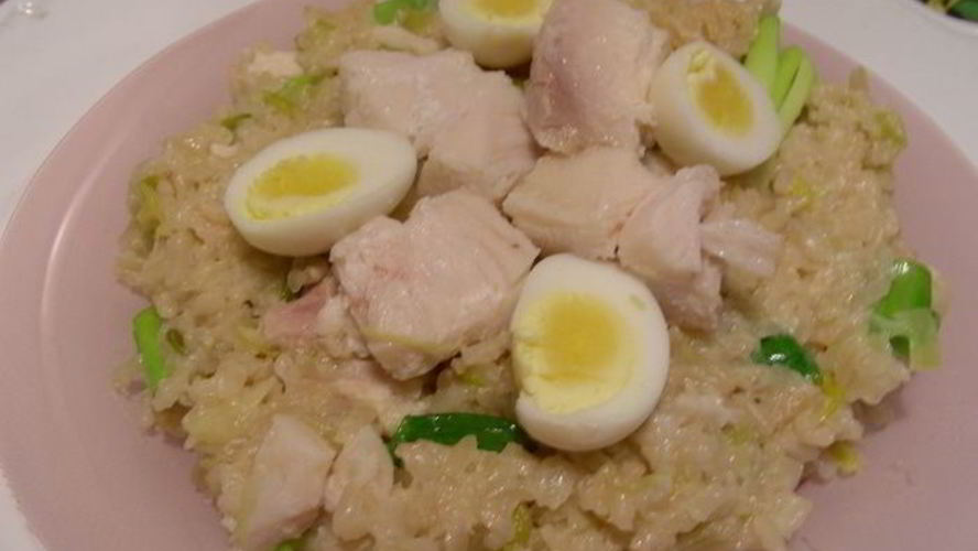 Рецепт ризотто с копченой рыбой