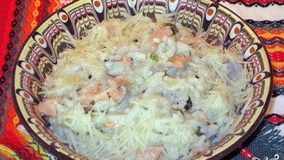 Рецепт Ризотто с красной рыбой