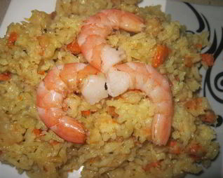 Ризотто с креветками