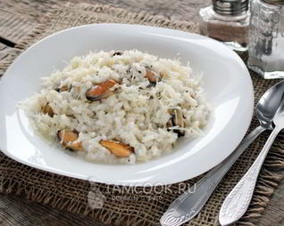 Ризотто с мидиями