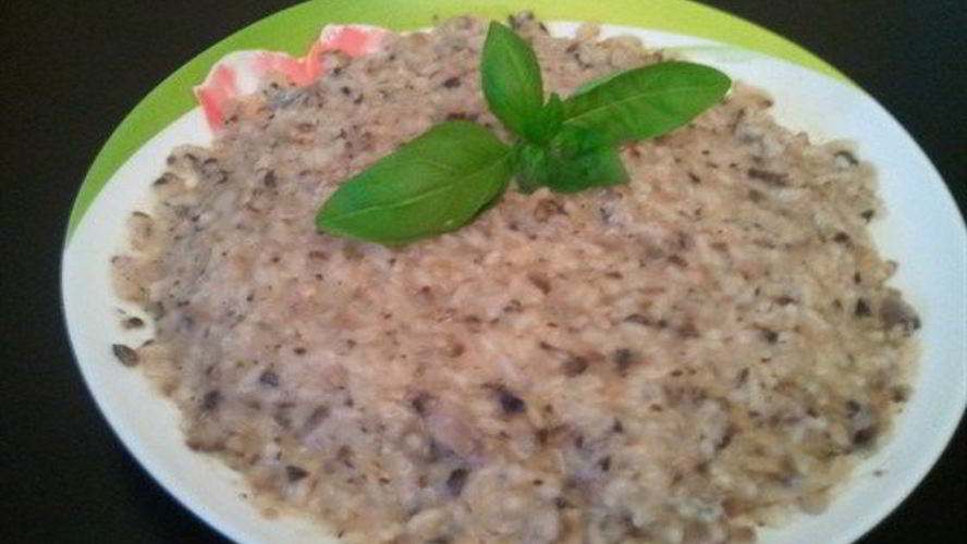 Рецепт ризотто с шампиньонами и сыром дор-блю