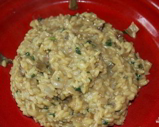 Ризотто с сушеными белыми грибами