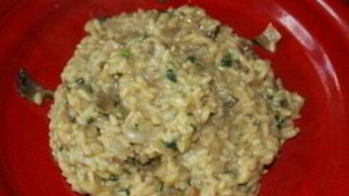 ризотто с сушеными белыми грибами