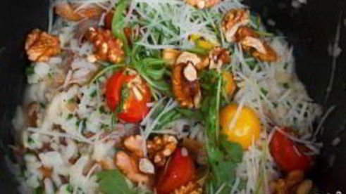 ризотто с вешенками