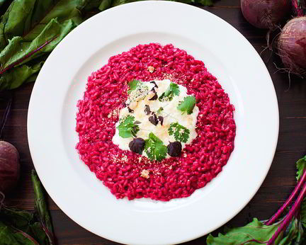 Ризотто со свеклой