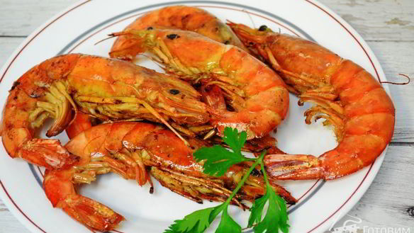 Рецепт Большой креветки на гриле