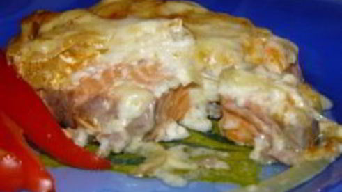 форель со сливками в духовке