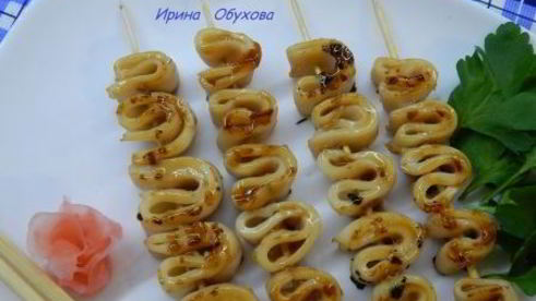 кальмары в соусе терияки
