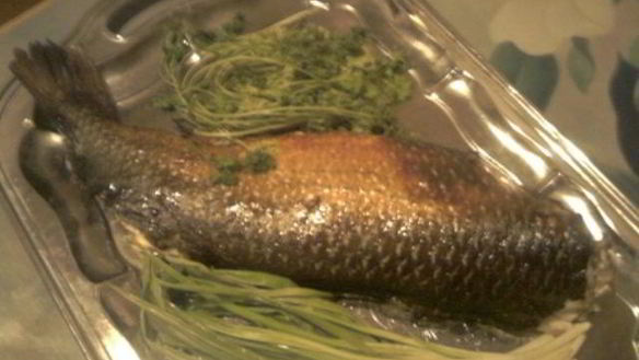 Рецепт Кефали, запеченной в рукаве