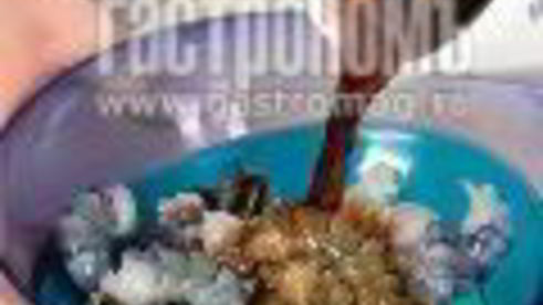 креветки на шпажках с соусом терияки