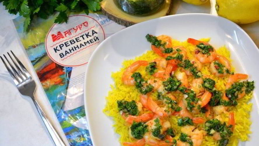 Рецепт креветок с соусом чимичурри