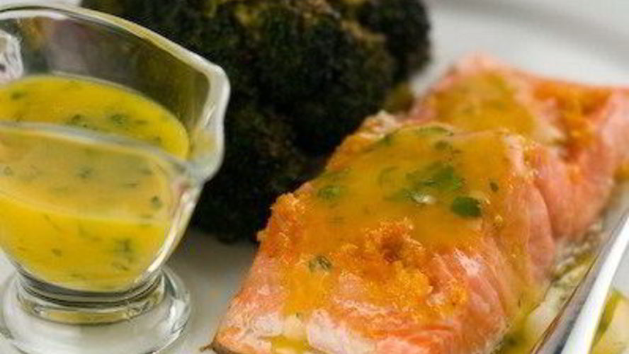 Рецепт лосося в апельсиновом соусе