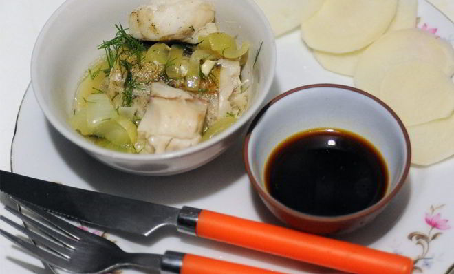 Навага тушеная