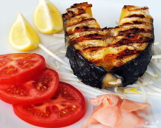 Осетрина на углях