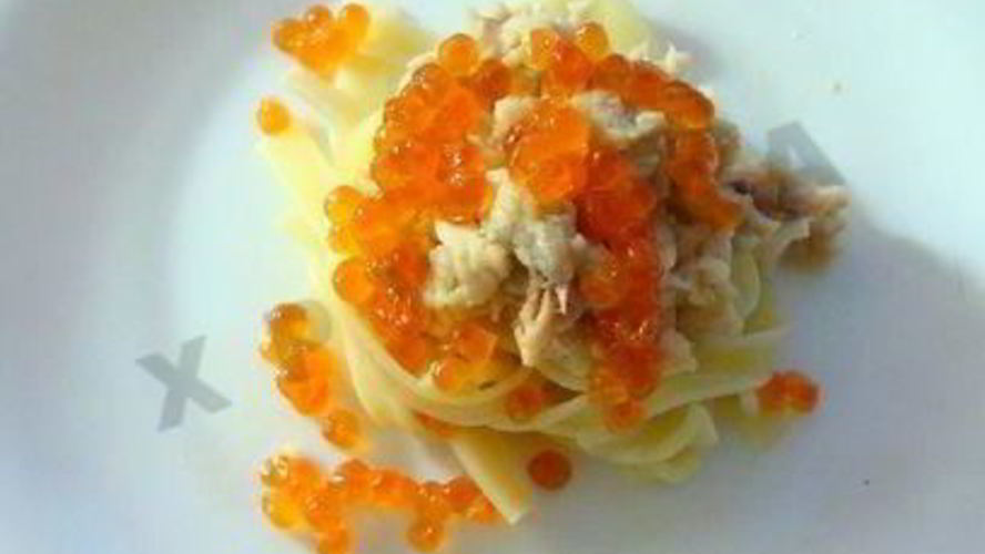 Рецепт рыбы с горчично-медовым соусом и икрой