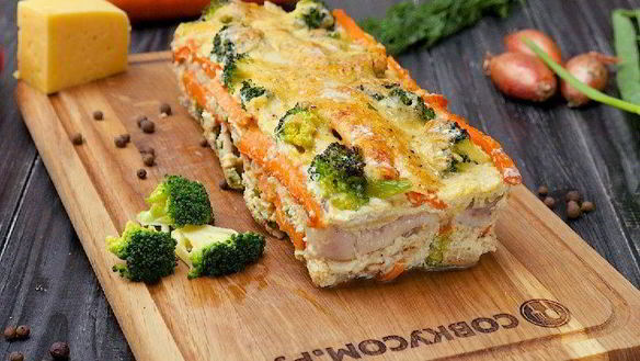 Рецепт Рыбы с овощами в сырном соусе