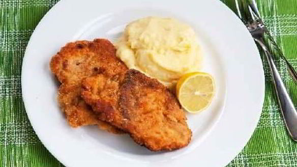 Рецепт Рыбы в кляре с картофельным пюре