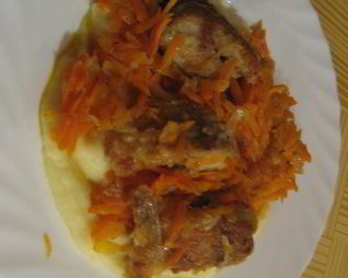 Щука с овощами