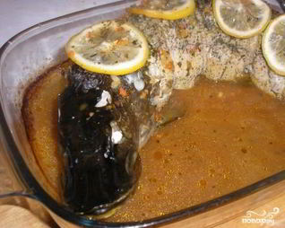 Щука в рукаве в духовке