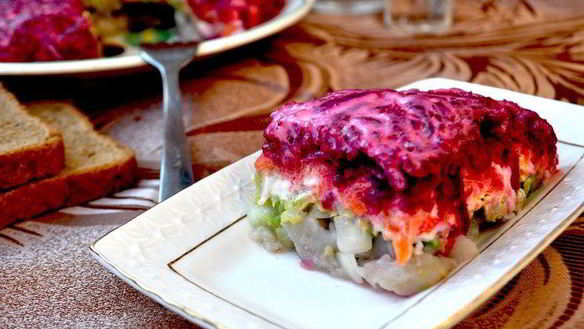 Рецепт Сельди в обновленной шубе