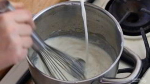 семга под соусом бешамель